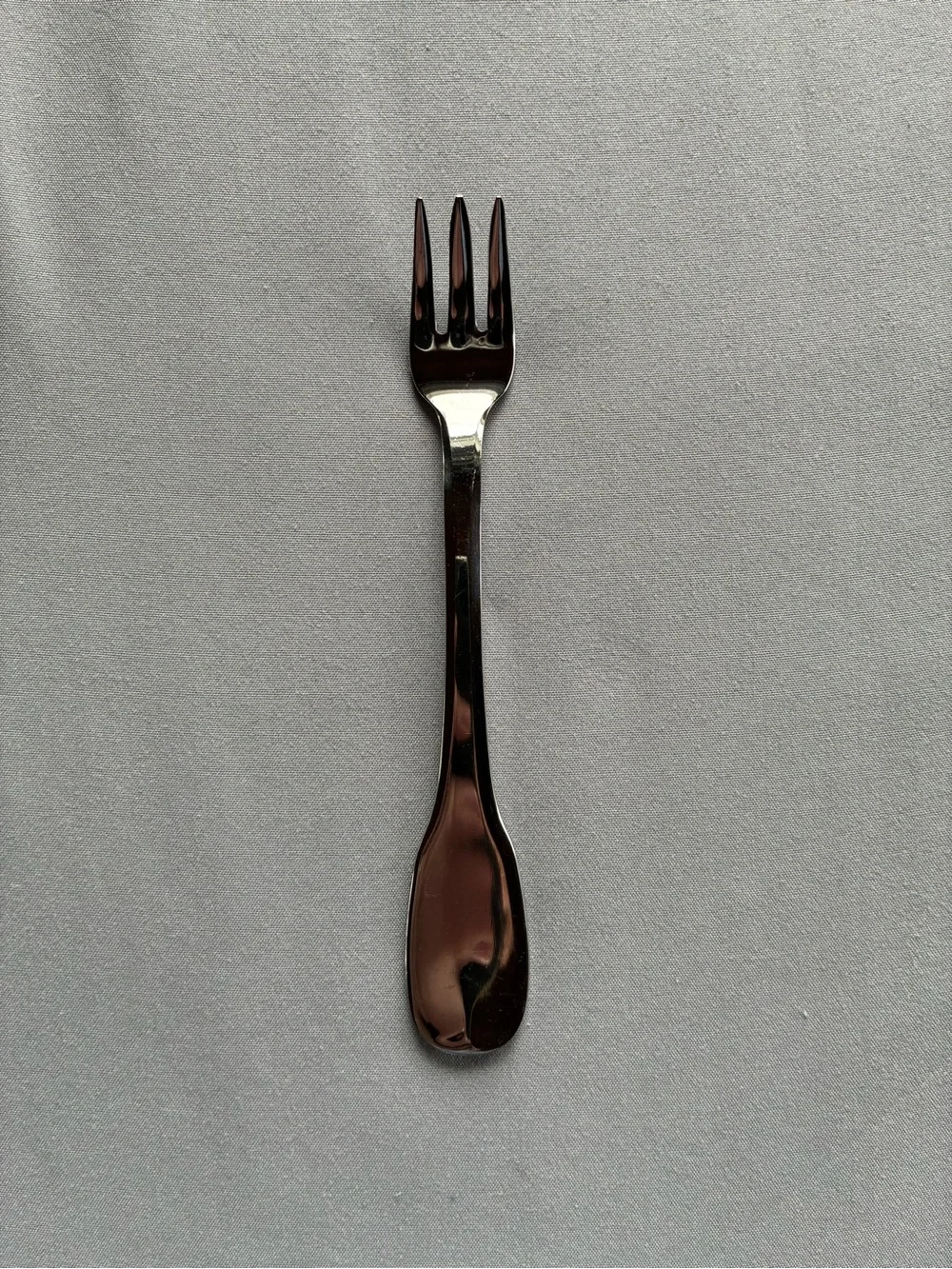 Vintage DJ Japan Stainless Steel Seafood Cocktail Fork Teardrop Flatware